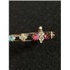 Image 2 : Dainty Vintage Rhinestones Bangle