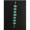 Image 1 : Vintage Silver Tone Turquoise Colour Bracelet