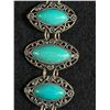 Image 2 : Vintage Silver Tone Turquoise Colour Bracelet