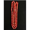 Image 1 : Extra Length Pink Glass Beads Necklace