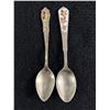 Image 1 : 2 Vintage Sterling Silver Enameled Canada Souvenir Spoons
