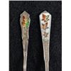 Image 2 : 2 Vintage Sterling Silver Enameled Canada Souvenir Spoons