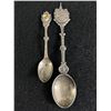 Image 1 : 2 Vintage Sterling Silver Souvenir Spoons 21.62gr