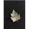 Image 2 : Sterling Silver Nicely Engraved Maple Leaf Brooch/Pin