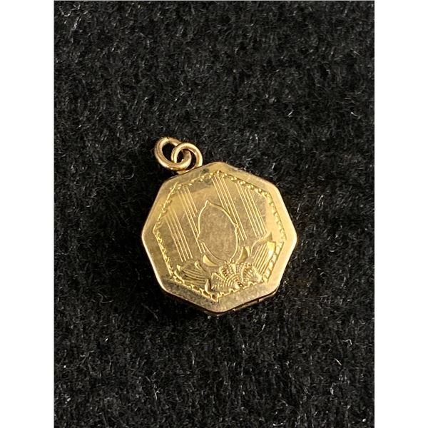 Very Cute 10k Gold Locket Almost 1 gr