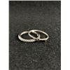 Image 2 : 2 Sterling Rings ( 1 Cubic Zirconia 1 Aqua Marine(