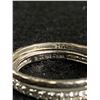 Image 3 : 2 Sterling Rings ( 1 Cubic Zirconia 1 Aqua Marine(