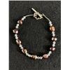 Image 1 : Nice Sterling Silver Real Pearl & Crystal Bracelet