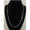 Image 1 : Very Good Tube Link Sterling 925 Silver Chain 20" L