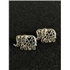 Image 1 : Cute Pair of Sterling Elephant Earrings