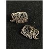 Image 2 : Cute Pair of Sterling Elephant Earrings