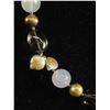 Image 2 : Genuine Grey & White Pearls with Gemstone Beads Necklace with Original Silver Clasp