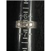 Image 1 : New Sterling Silver with 3 Cubic Zirconia Stones Ring Marked SS Geogems Size 6.5