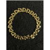 Image 1 : Beautiful Link Bracelet Gold Plated or Gold Filled. Not Marked