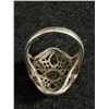 Image 4 : Vintage Sterling Silver with Garnets & Other Misc Stones Ring. Marked 925 Size 7.5