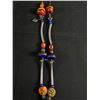 Image 3 : Extra Length Silver Chain with Art Glass & Fancy Silver Beads Garnet Beads Necklace