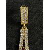 Image 3 : Beautiful Pair of Crystal Stones & Rhinestones Earrings