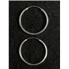 Image 1 : Large Sterling Silver Hoop Earrings