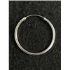 Image 2 : Large Sterling Silver Hoop Earrings