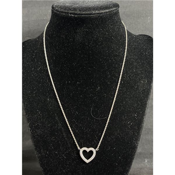 925 Sterling Silver Pandora Heart Necklace