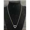 Image 1 : 925 Sterling Silver Pandora Heart Necklace