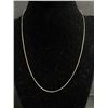 Image 1 : Extra Fine Italian Sterling Box Link Necklace