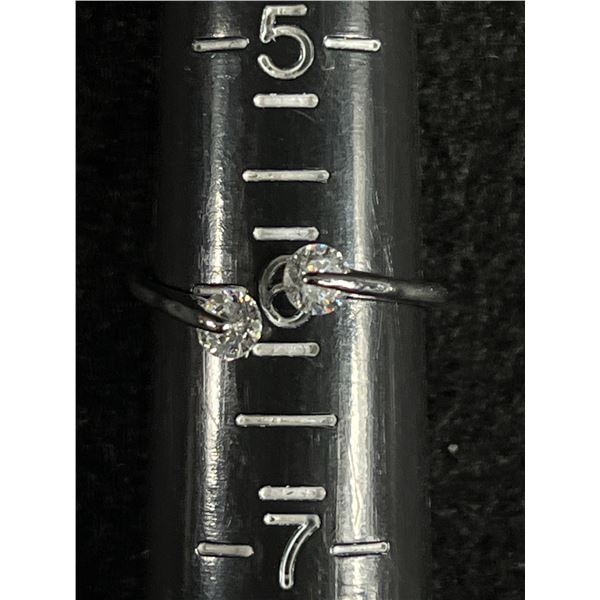 Unusual 18k Rolled Gold & Crystal Ring