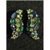 Image 1 : Fabulous Pair of 1930's Rhinestone Earrings. 2" L