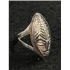 Image 2 : Sterling Silver ( Tested) Mask Ring