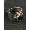 Image 2 : Very Nice Quality Vintage Sterling Ring with Large Garnets