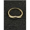 Image 2 : Small 10k Gold Ring with Small Diamonds 1 gr