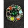 Image 1 : Vintage Celtic Scottish Glass Agate Miracle Brooch