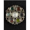Image 2 : Vintage Celtic Scottish Glass Agate Miracle Brooch