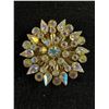 Image 1 : Mid Century Rhinestone Cluster Brooch