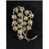 Image 2 : Vintage Austrian Crystal Leaf Brooch