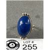 Image 2 : Beautiful 925 Silver Ring with Large Lapis Stone