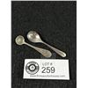 Image 1 : 2 Early Sterling Salt Spoons