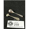 Image 2 : 2 Early Sterling Salt Spoons