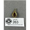 Image 2 : Lovely 14k Rolled Gold RG Pendant with Ruby Stone
