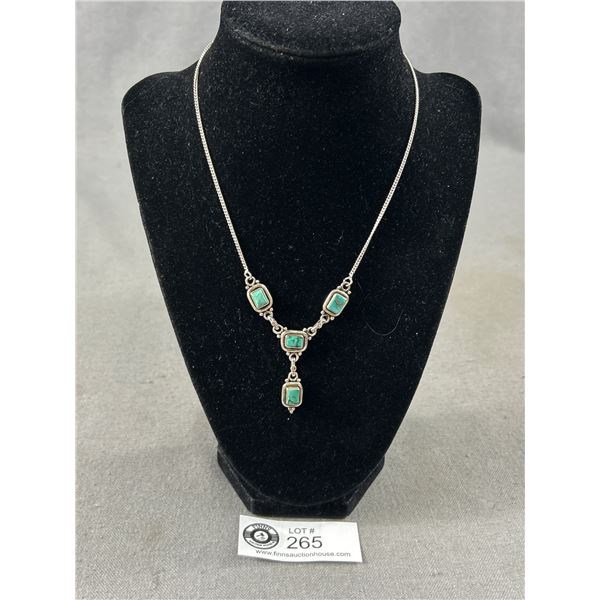 Beautiful 925 Silver with Turquoise Necklace