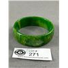 Image 1 : Vintage Baalite Bangle Bracelet- Marble Green Juice Swirl