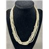 Image 2 : Vintage Multistrand Genuine Freshwater Pearl Necklace & Bracelet with Original Case