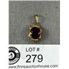 Image 2 : Pretty Vintage Earrings & Pendant with Amethyst