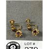 Image 4 : Pretty Vintage Earrings & Pendant with Amethyst