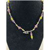 Image 2 : Vintage Venetian Murano Wedding Cake Glass Beads Necklace with Original Clasp