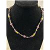 Image 3 : Vintage Venetian Murano Wedding Cake Glass Beads Necklace with Original Clasp