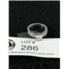Image 2 : New Sterling Silver Engaement Ring Marked Geogem SS Size 4.5
