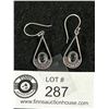 Image 2 : Lovely Vintage Pair of Sterling Silver Mystic Topaz Dangle Earrings. Each Marked 925