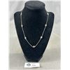 Image 1 : 925 Sterling Silver Designer Chain Necklace Marked 925"T_ 18-10" L