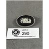 Image 1 : Vintae Original Wedgewood Silver Framed Brooch Marked Wedgewood Made in England 576